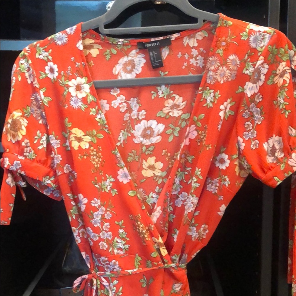 Spring wrap dress